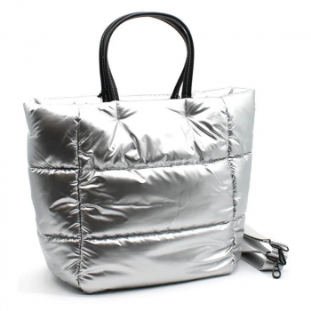 Tote Handtasche, Jelena, Thermolite silber, front